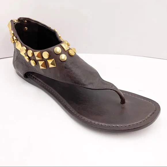 {Tory Burch} Gold Studded Sandals