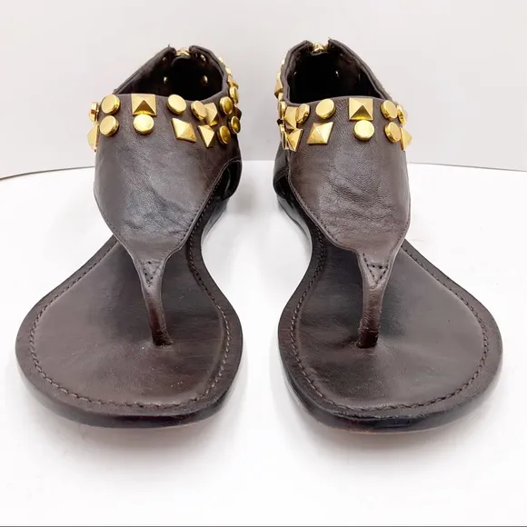 {Tory Burch} Gold Studded Sandals