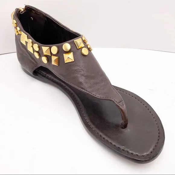{Tory Burch} Gold Studded Sandals