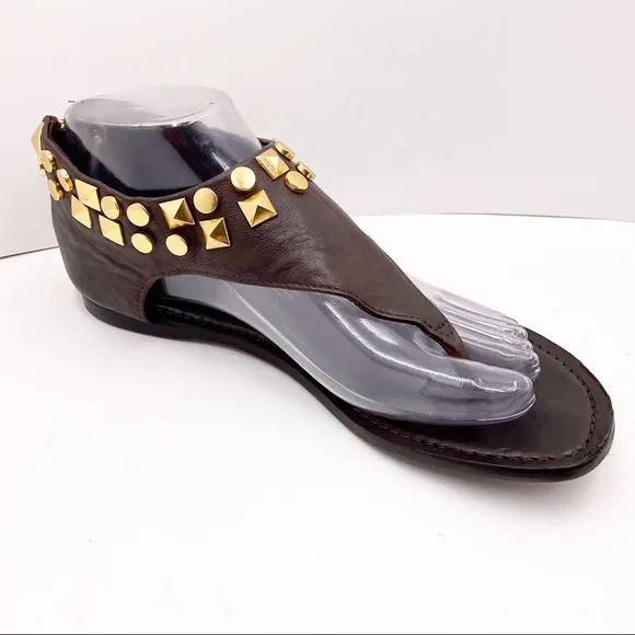 {Tory Burch} Gold Studded Sandals