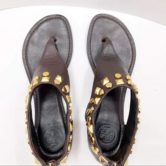 {Tory Burch} Gold Studded Sandals