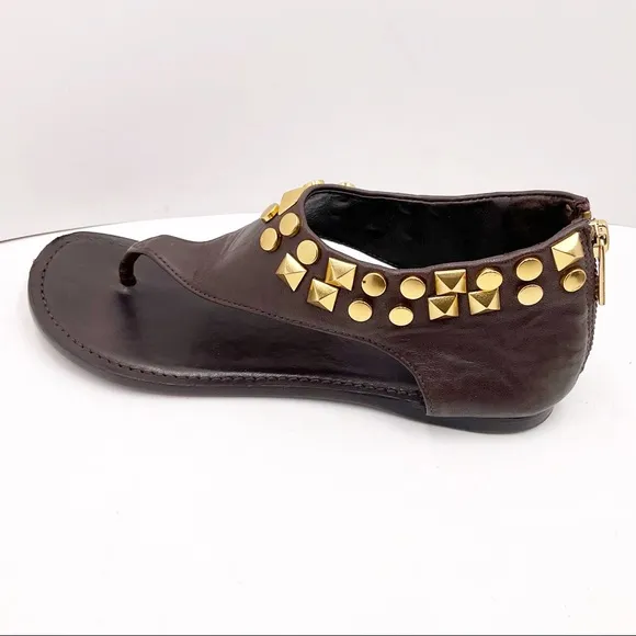 {Tory Burch} Gold Studded Sandals