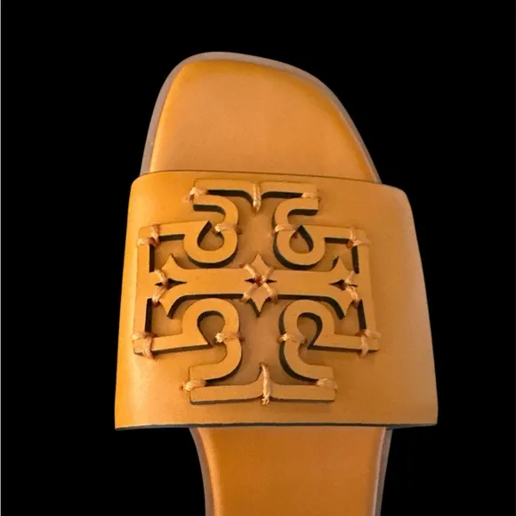 Tory Burch leather slides sandals new in box 8.5