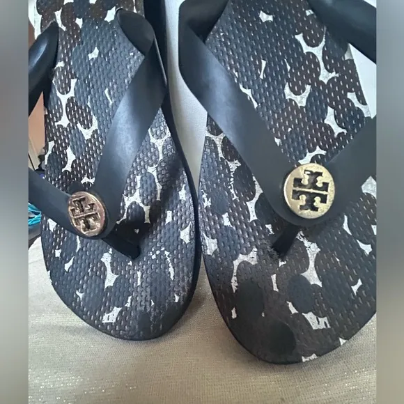 Tory Burch ThandieSandals Black BrownPlatform, Women's size 8