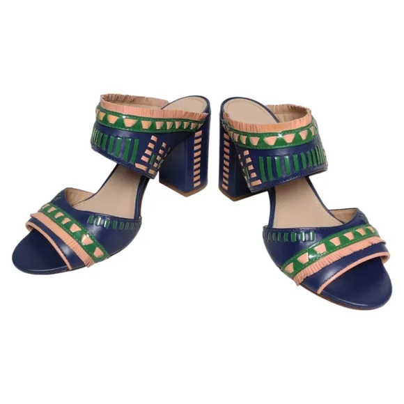 Tory Burch Topanga Leather Mule Sandals