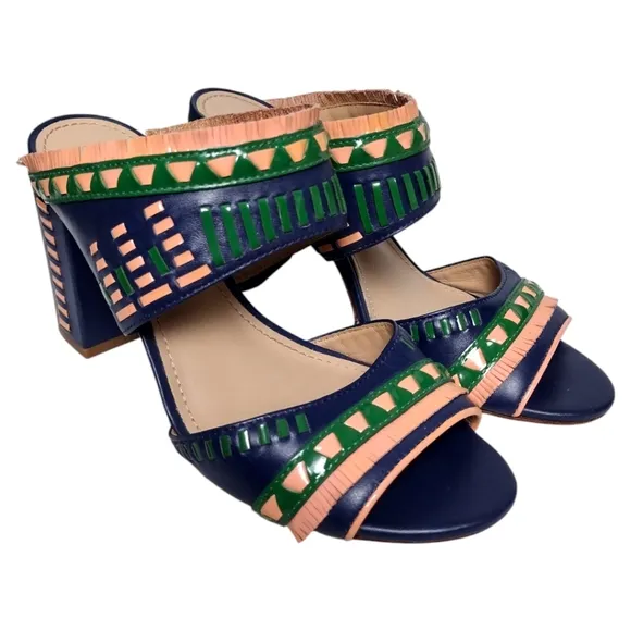 Tory Burch Topanga Leather Mule Sandals