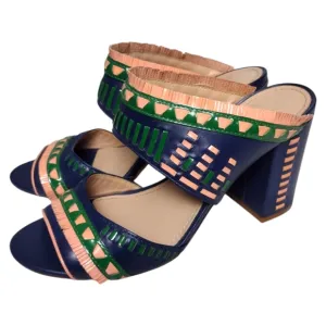 Tory Burch Topanga Leather Mule Sandals