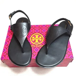 Tory BurchCapri Perfected Black Leather Women's Sandals.