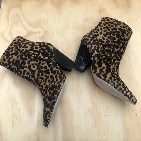 Tory Burch Genuine Calf Hair Pointed Toe Lila Bootie Women’s Size 7.5