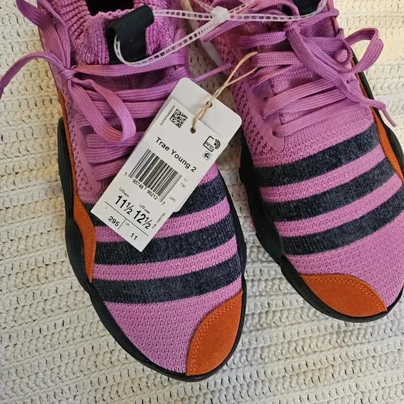 Trae young 2 purple lilac stratosphere basketball sneakers size 11.5