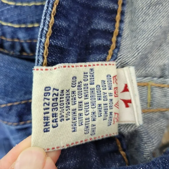 True Religion Stella Skinny Dark Blue Wash Jeans Sz 28 Like New