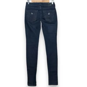 True Religion Womens 26 Sample Skinny Jeans Gwen Jodie Studded New Mid Rise Rare