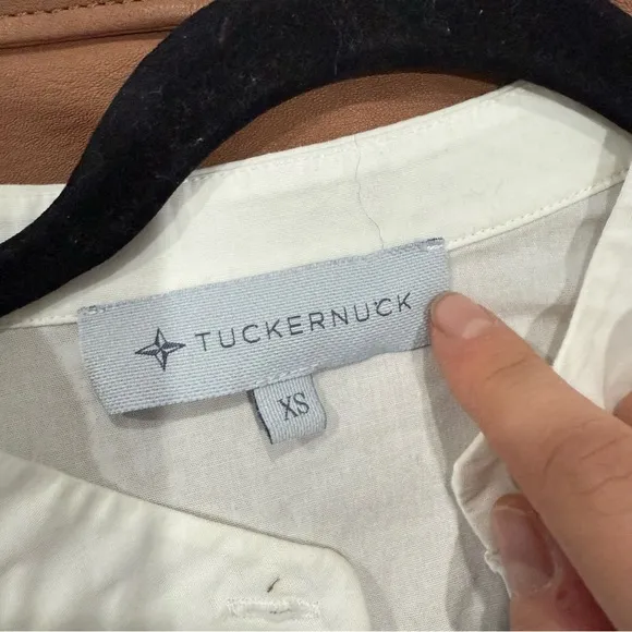 Tuckernuck Dress Royal Shirt Dress Button Down Mini in White