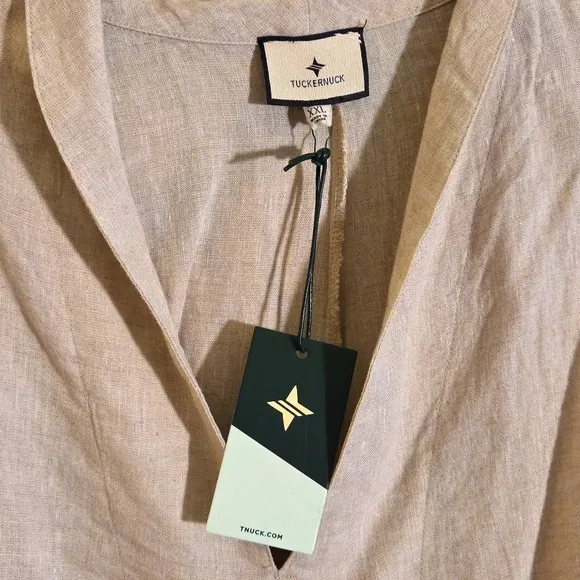 Tuckernuck NWTs Natural Linen Turlington Caftan