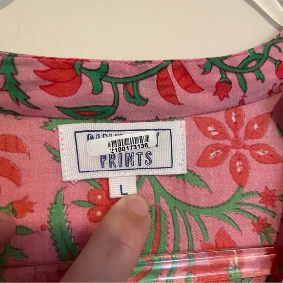 Tuckernuck pink city prints pink jungle Maria dress