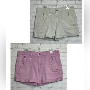 TWO Pairs of WHBM Chino Style Shorts
