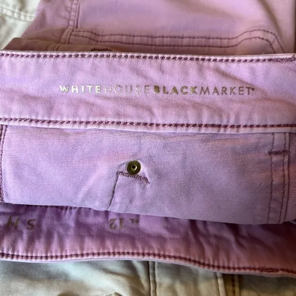TWO Pairs of WHBM Chino Style Shorts