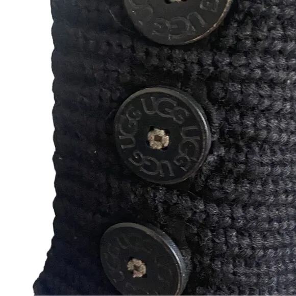 UGG Australia Classic Knit Cardy Boots Knit Black 7