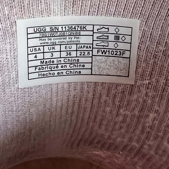 UGG Australia Girls Drizlita Pink Glitter Rain Boots - Waterproof* Size 4