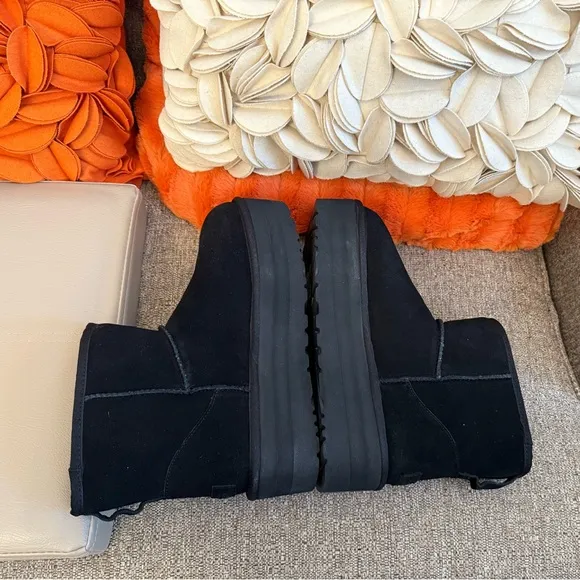 ❣️🆕UGG Black Suede Classic Mini Platform Boots❣️