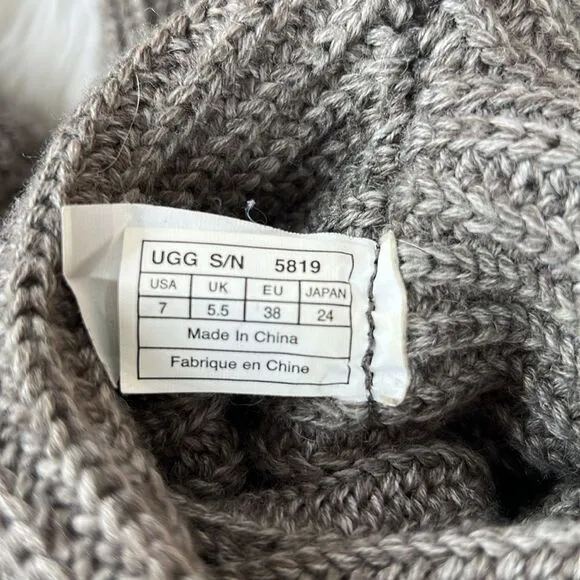 Ugg Classic Cardi Knit Boots Size 7