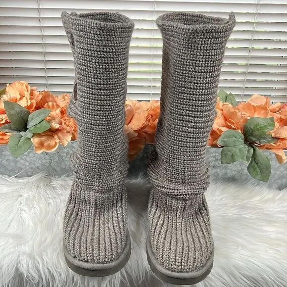 Ugg Classic Cardi Knit Boots Size 7