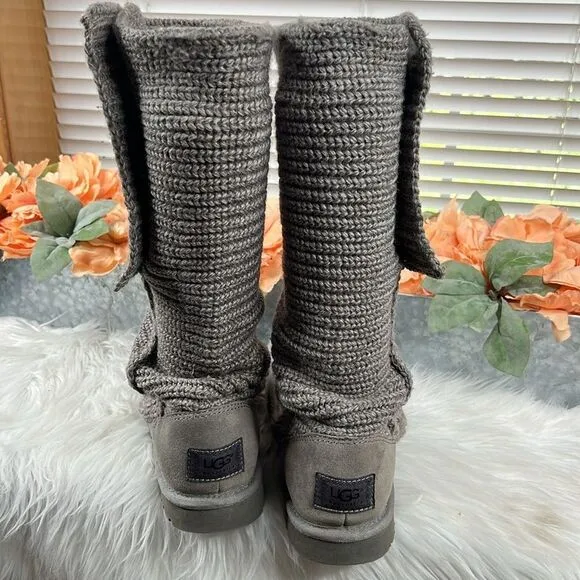 Ugg Classic Cardi Knit Boots Size 7