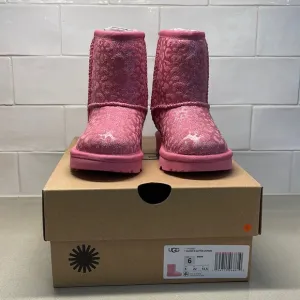 Ugg Classic II Glitter Leopard Boots NIB - Toddler 6