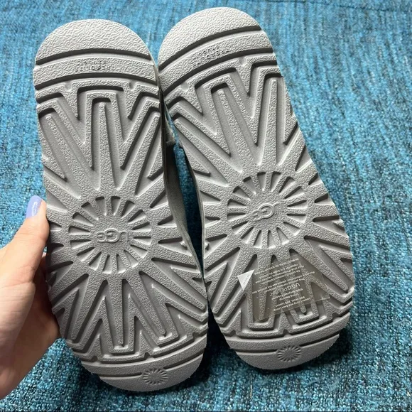 UGG Classic Mini Sequin Star Boots in Gray