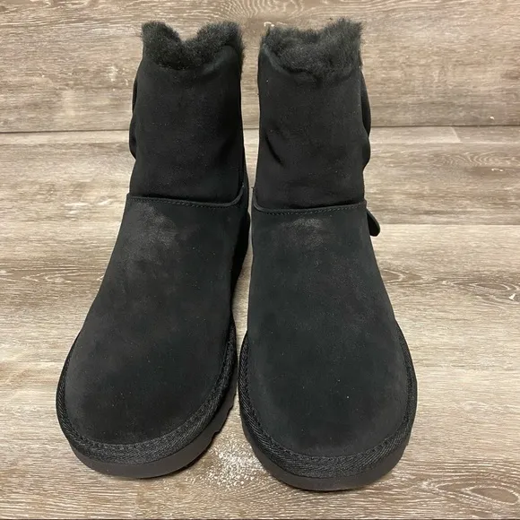 UGG | Classic Mini Twist Boots In Black Size 7 NEW In Box
