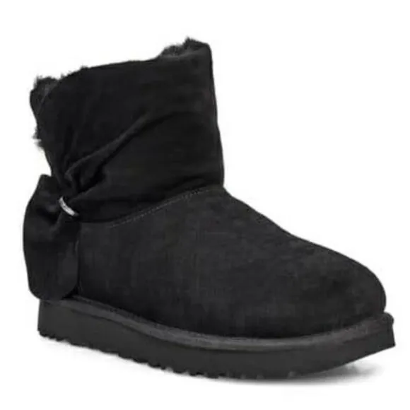 UGG | Classic Mini Twist Boots In Black Size 7 NEW In Box