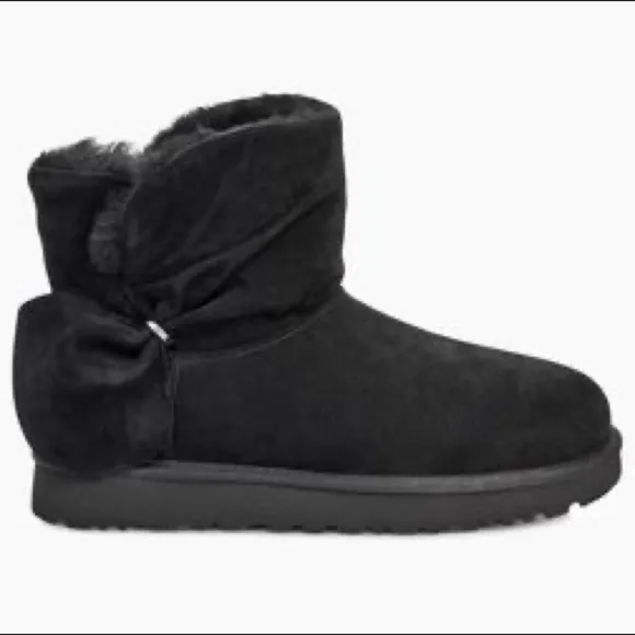UGG | Classic Mini Twist Boots In Black Size 7 NEW In Box