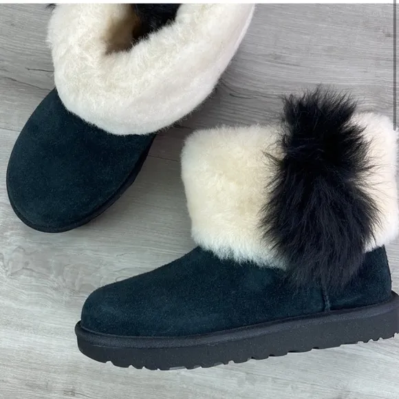 UGG classic mini wisp black boots