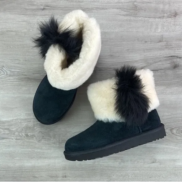 UGG classic mini wisp black boots