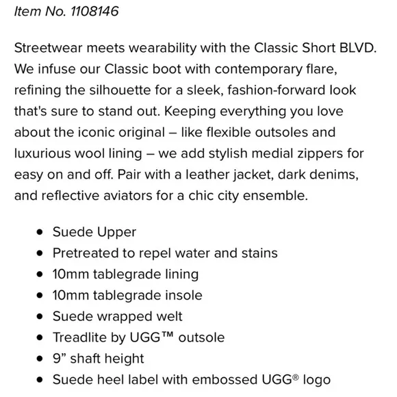 UGG Classic Short BLVD Boots In Bruno