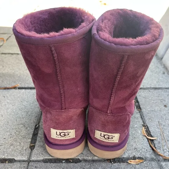 UGG Classic Short II Boot Plum Purple Size 7
