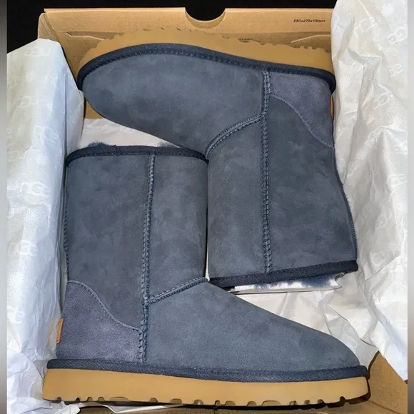UGG Classic Short II Navy Boots