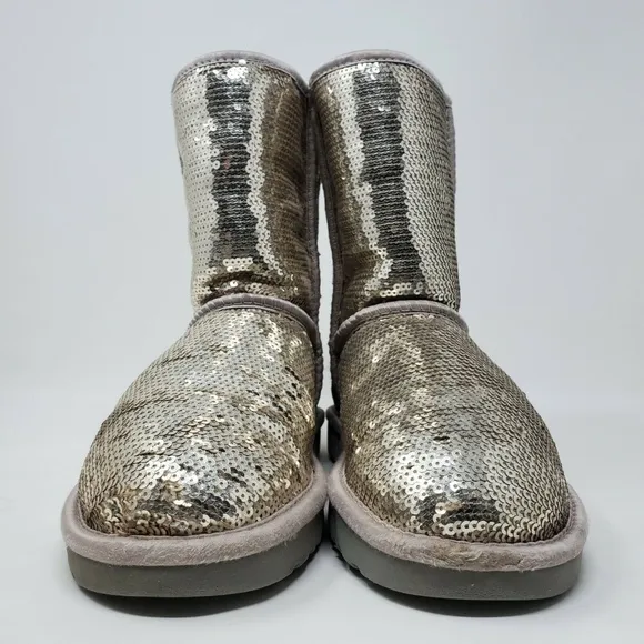 UGG Classic Short Sparkles Genuine Shearling Lined