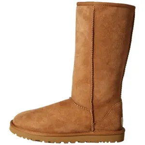 UGG Classic Tall Shearling Suede Boots Chestnut Brown 8