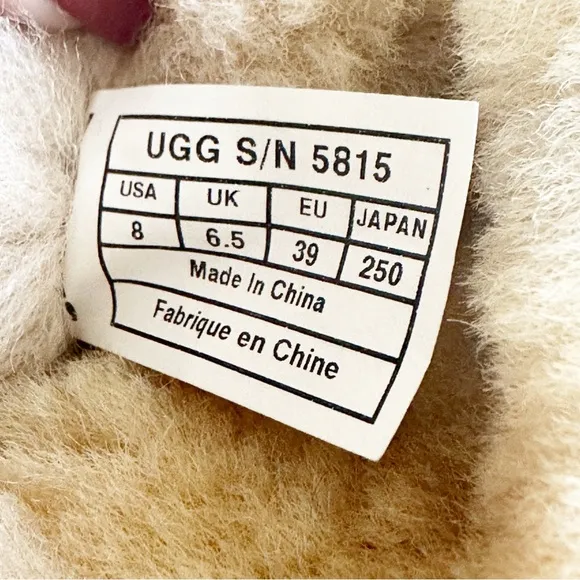 UGG Classic Tall Shearling Suede Boots Chestnut Brown 8