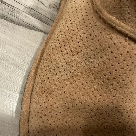 Ugg classic unlined mini perforated brown boots size 8