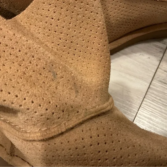 Ugg classic unlined mini perforated brown boots size 8