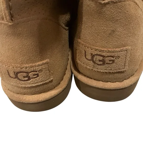 Ugg classic unlined mini perforated brown boots size 8
