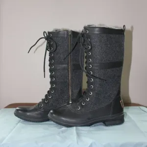 UGG Elvia Tall Black Boots Size 6