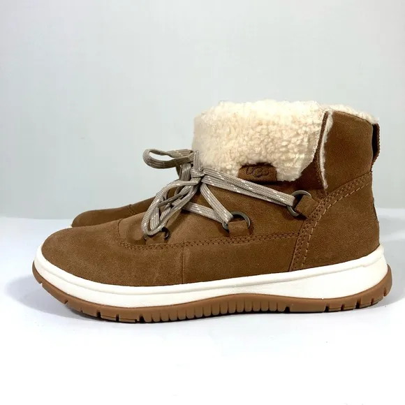 UGG Lakesider Heritage Waterproof Sneaker Boots Chestnut 6.5 9.5 NEW 1143836