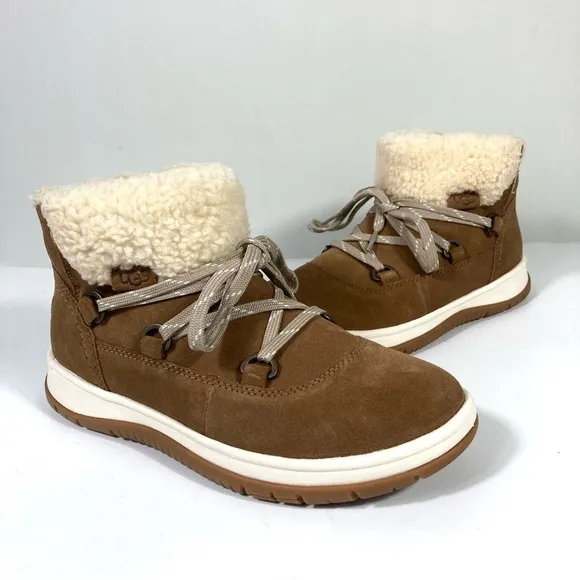 UGG Lakesider Heritage Waterproof Sneaker Boots Chestnut 6.5 9.5 NEW 1143836