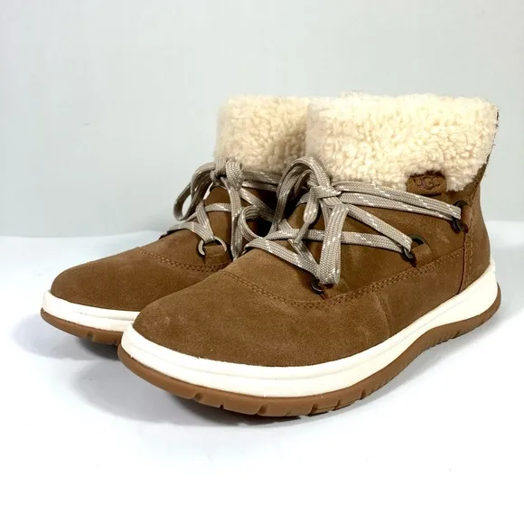 UGG Lakesider Heritage Waterproof Sneaker Boots Chestnut 6.5 9.5 NEW 1143836