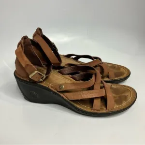 UGG Lalima wedge leather Sandals size 8