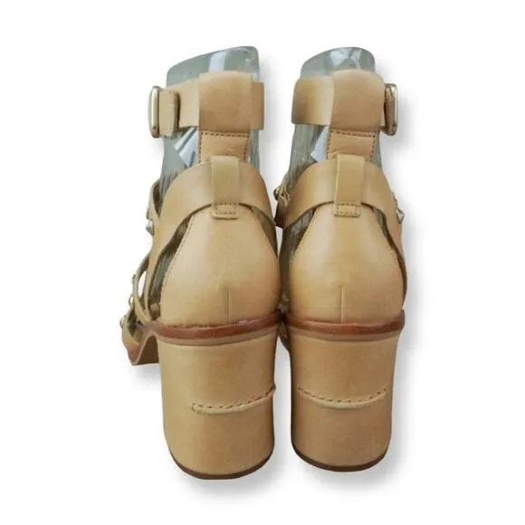 UGG Macayla Studded Bling Leather Gladiator Block Heel Sandals