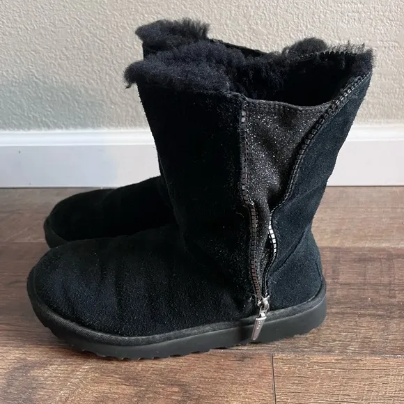 UGG Marice Black‎ Sequin classic Boots women’s size 7